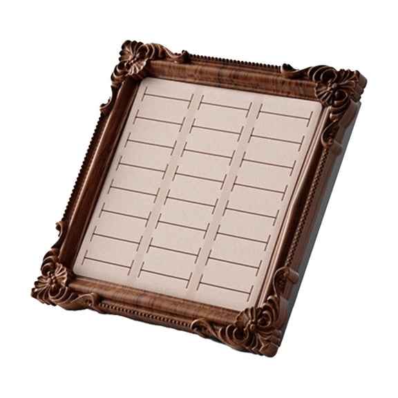 2026 Ring Holder Frame - Jewelry Display Tray with 24 Slots, Elegant Organizer for Wedding Rings and Photography
