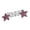 Red, variant on 6-Pack Star Rhinestone Hair Comb,Stretchable Metal Flyaway Hair Fixer,Decorative Hair Barrettes,5.5"(Black)