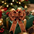thumbnail image 6 of Vintage Wreath Bow 11.8x13.8 Inch Sliver Edged Velvet Tree Ornament for Xmas Winter Home Outdoor Indoor Party Large Christmas Wreath Bows, 6 of 6