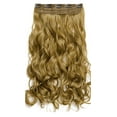 thumbnail image 2 of 20" Curly 3/4 Full Head Synthetic Hair Extensions Clip on/in Hairpieces 5 Clips 140g (27/613), 2 of 7