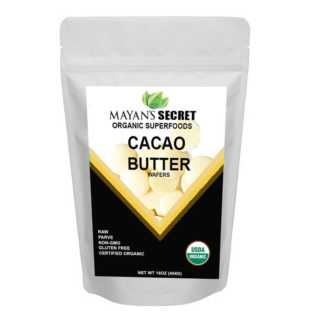 Raw CACAO BUTTER 100 Pure Organic Cocoa Bean Unrefined FOOD GRADE 1 Lb
