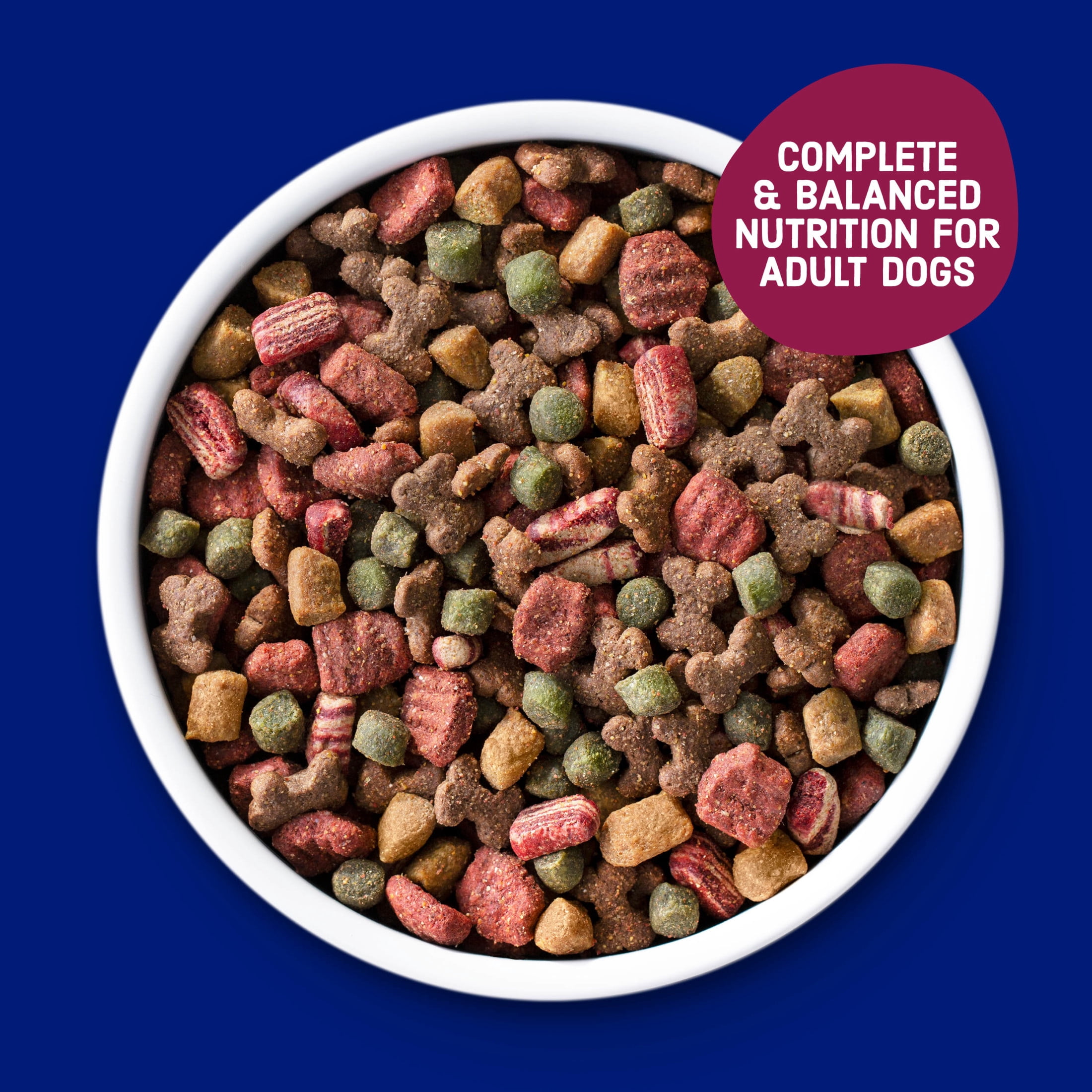 Kibbles 'n Bits Dry Dog Food for Adult Dogs, Savory Bacon & Steak Flavor, 16 lb. Bag