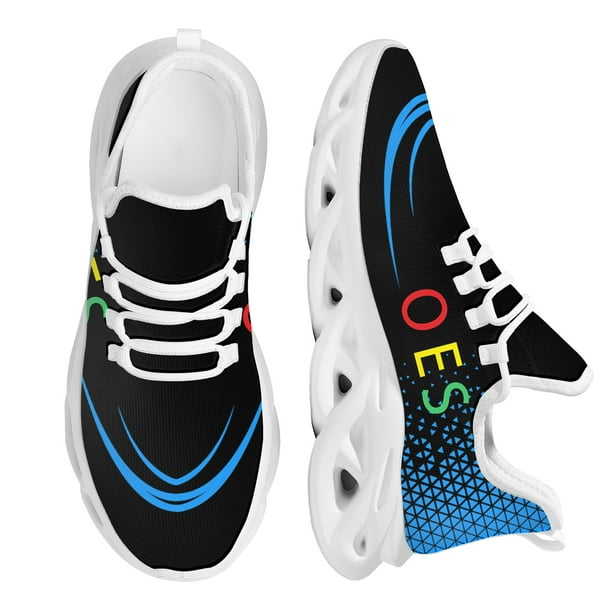 Zapatillas de deporte de malla con diseño de la Orden del Este de OES Sistars para mujer, zapatos de plataforma con cordones, ligeros y transpirables