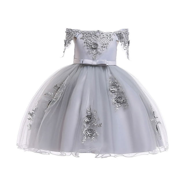 Robes Formelles pour Filles 3-12 Ans Robes de Concours de Fleurs pour Filles Robe de Princesse
