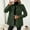 Army Green, variant on SDNall Women's Long Sleeve Hooded Jacket with Pockets, Fashion Casual Tweed Coat