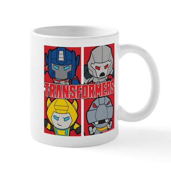 CafePress - Tranformers Chibis - 11 oz Ceramic Mug - Novelty Coffee Tea Cup