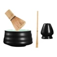 thumbnail image 2 of 4Pcs Matcha Tea Set Ceramic Traditional Bamboo Whisk and Spoon Whisk Holder for black, 2 of 8