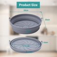 thumbnail image 3 of Moule en Silicone pour Friteuse à Air Chaud, 2 Pcs Accessoire Moule pour Panier Réutilisable Friteuse à Air Chaud Plat Pot Rond Pliable Doublure pour Friteuse à Air, Micro-Ondes, Four, 3 of 5