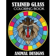 CREATIVE COLORING PRESS Stained Glass Coloring Book: Animal Designs (Paperback)