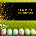 thumbnail image 6 of Black Background Happy Retirement Banner with Golden Stars and Sparkles Party Decorations Photography Props Backdrop for Retirement Parties Celebrations Gatherings Events, 6 of 8