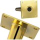 thumbnail image 5 of 4 Pieces Oblique Table Legs Metal Cabinet Legs, Cone Furniture Legs, 201 Stainless Steel, Golden, 10cm Height, Non-slip Silent Base for Sofas, Tables, 5 of 5