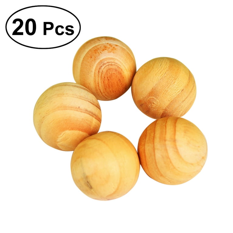 Wood Camphor 20pcs Cedar Moth Balls Bug Repellent Wardrobes Cloth