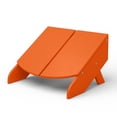 thumbnail image 6 of WestinTrends Riviera Modern HDPE Plastic Folding Patio Adirondack Ottoman, Orange, 6 of 9