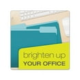 thumbnail image 6 of Colored File Folders 1/3-Cut Tabs, Letter Size, Teal/Light Teal, 100/Box, 6 of 7