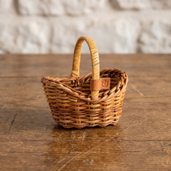 LOLIPPYY Handwoven Rattan Baskets Natural Material for Home Storage 6Pcs