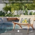 thumbnail image 5 of Yellow Lemons Outdoor Pillows for Chaise Lounge Chair Waterproof Lumbar Pillows with Insert&Adjustable Elastic Strap Beach Headrest Pillow Summer Botanical Fruit Buffalo Lattice Pool Pillow 11"x16", 5 of 9