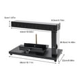 thumbnail image 2 of 750W 110V Black Cheese Heating Machine Electric Cheese Melter Heater Hot Melt Grill, 2 of 18