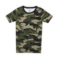 thumbnail image 3 of Prince of Sleep Pajamas for Boys Snug-Fit Cotton Boys PJ Set Short Sleeve Tee & Jogger Pant (Green - Camo Short Sleeve With Pant, 5-6 Years), 3 of 3