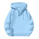 thumbnail image 5 of MHFRRA Sudadera con Capucha para Hombre, con Estampado Gráfico de Verso Retro, Media Cremallera, para Uso Informal Azul claro, 5 of 6