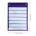 thumbnail image 4 of LOLIPPYY Burlap Pocket Chart Organizer 1 Set Purple Paper For Home Use File Organization, 4 of 8