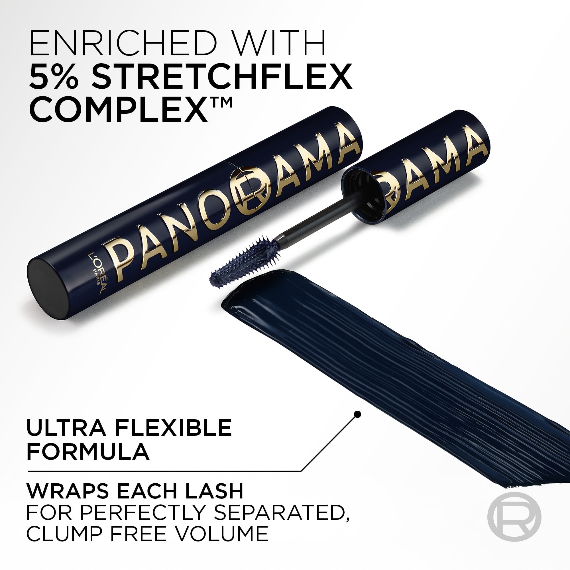 L'Oreal Paris Voluminous Panorama Mascara, Blue Suede Washable 706, 0.33 fl oz