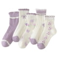 thumbnail image 4 of Krdevn Breathable Kids Socks Mesh Ankle Socks for Girls Boys Soft Comfortable Everyday Casual Wear,6-8 Years, 4 of 4