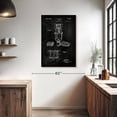 thumbnail image 3 of Elephant Stock Microphone Bw Patent Wall Art - Vertical Canvas Wall Art - Hallway Wall Decor - Patent Canvas - Black And White Decor - 26" x 39", 3 of 8