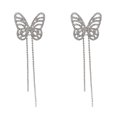thumbnail image 3 of Pendientes de borlas largas exageradas con diamantes de imitación, elegantes, ligeros, de lujo, de estilo retro europeo y americano, de gran sentido, joyería para las orejas, 3 of 5
