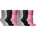 thumbnail image 1 of 6 Pairs AmPm Womens Cotton Slouch Chunky Socks, Womens Knee High Boot Socks, 1 of 5