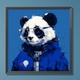 thumbnail image 3 of Pintura de diamante 5D DIY taladro redondo completo Kit de Panda fresco decoración del hogar 30x30cm, 3 of 9