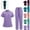 Light Purple, variant on HAJWOH Scrubs For Women Set Set-Zipper Collar Top&Straight Pants For Doctors, Nurses, Beauty Salons Medical Uniform