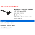 thumbnail image 2 of Wiper Switch - Compatible with 2003 - 2007 GMC Savana 2500 2004 2005 2006, 2 of 2