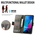 thumbnail image 5 of Feishell Business Wallet Case for Motorola Moto G Play 2023, Premium PU Leather Full Protection Magnetic Buckle Flip Kickstand Shockproof Phone Case with ID Credit Card Slots, Gray, 5 of 11