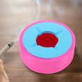 thumbnail image 3 of Round Home Soot Tray Silicone Round Lidded Ashtray Desktop Ashtray Decor, 3 of 8