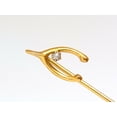 thumbnail image 4 of LOT OF (6) ANTIQUE HAT PINS COLLECTOR CLASSIC HORSESHOE JICKEY IRISH CLOVER, 4 of 6