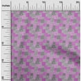 thumbnail image 2 of oneOone Polyester Spandex Fuschia Pink Fabric Mix Ikat Diy Clothing Quilting Fabric Print Fabric By Yard 56 Inch Wide, 2 of 4