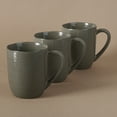 thumbnail image 5 of Famiware Tempus 4-Piece Stoneware Coffee Mug Sets, 14 oz Mugs for Kitchen,Dark Olive, 5 of 6