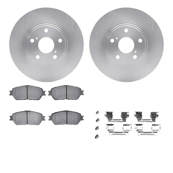 Dynamic Friction Company Front Brake Rotors with 5000 Advanced Brake Pads includes Hardware 6512-76343