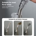 thumbnail image 3 of Bearachild Soporte de cabezal de ducha de pared de 360 ​​grados, autoadhesivo ajustable, soporte de cabezal de ducha de mano, Base de repuesto para Cocina y Comedor Azul Bearachild HA063645-02, 3 of 6
