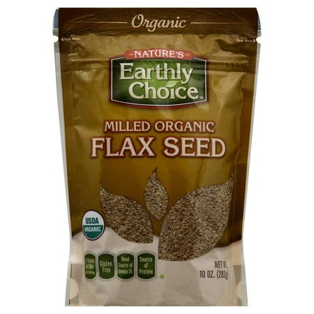 Nature's Earthly Choice Flax Seeds, Milled, 10 Oz