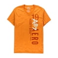 thumbnail image 1 of Camiseta gráfica Aeropostale con cuello en V para hombre naranja mediana, 1 of 1