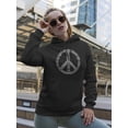 thumbnail image 2 of Peace And Love  Sign Hoodie Women -GoatDeals Designs, Female Small, 2 of 4