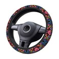 thumbnail image 4 of Fotbe Colorful Floral Embroidery Mexican Steering Wheel Cover Universal 15 in Car Accessories for Men Women,Steering Wheel Protector Comfortable Protective Case for SUV Sedan Decor, 4 of 8