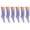 Lilac, variant on 6 Pairs Slouch Socks Women and Men Shoe Size 5 to 10 (Lilac)