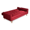 thumbnail image 4 of Sofá Cama Makora Modelo Sabella Varias Posiciones Lino Rojo, 4 of 8