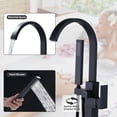 thumbnail image 3 of Wowow Waterfall Single-Handle Freestanding Tub Faucet with Handshower, Floor Mounted Tub Filler Faucet in Matte Black, 3 of 7