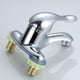 thumbnail image 4 of Faucet Double Hole Faucet Hot Cold Water Tap for Bathroom Toilet Kitchen Sink (Silver), 4 of 6