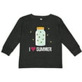 thumbnail image 3 of Inktastic I Love Summer Cute Fireflies Boys or Girls Long Sleeve Toddler T-Shirt, 3 of 5