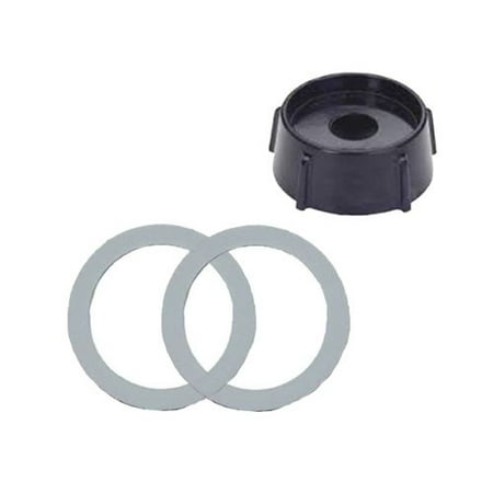 Blendin 5 Cup Square Top Glass Jar Assembly With Blade,Gasket,Base, and Lid. Fits Oster Blenders ...