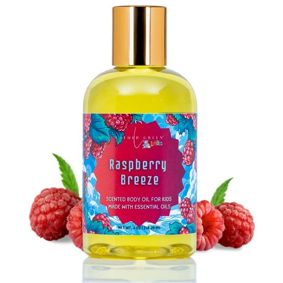 Raspberry Breeze Kids Natural Body Oil - 4 oz by LatherGreen